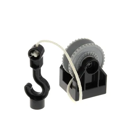 1x Lego Duplo Winch 2x2x2 Light Gray Holder Hook Black 13358 13366c01