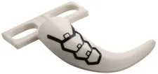 Lego NEW T-REX Minifigure TAIL White Black Armor Scales 71052 Part