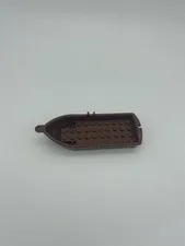 LEGO Pirates Brown Boat, 14 x 5 x 2 with Oarlocks and 2 Hollow Inside Studs 2551