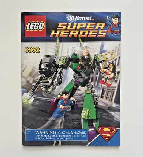 2012 LEGO Super Heroes Superman vs. Power Armor Lex 6862 MANUAL ONLY