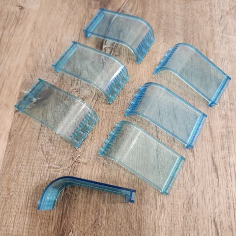 Lego Lot Of 7 Pieces Trans-light Blue Panel 3 x 4 x 6 Curved Top