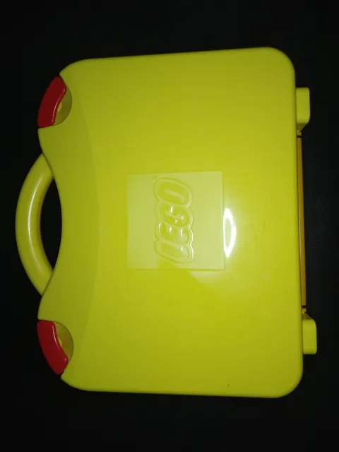 LEGO Storage Box suitcase Yellow & Orange 12 by 10 inch (2012) 