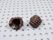 LEGO Lot of 2 Friends Dark Brown Coiled Hair Minifig BG