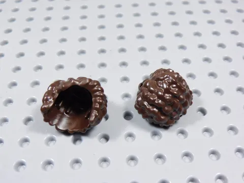 LEGO Lot of 2 Friends Dark Brown Coiled Hair Minifig BG