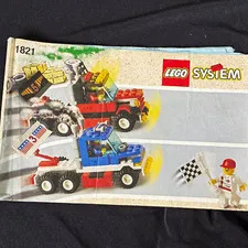 LEGO System 1821 Octan Illustrated Instruction Manual Booklet Vintage 1986
