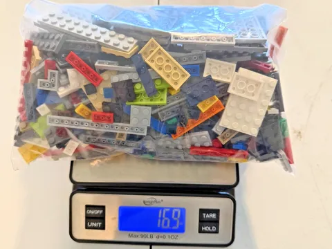 1 LB Genuine LEGO Plates Used Mixed Colors Sizes Bulk Building Parts Lot