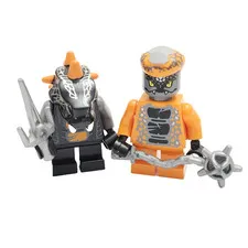 Lego Ninjago Snake Minifigures Bytar & Snike 9448 Samurai Mech Villains Lot