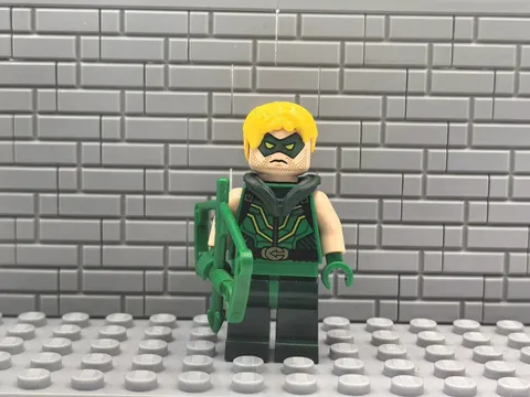 LEGO DC Green Arrow Minifigure sh153 Super Heroes Set 76028 Fast Shipping！