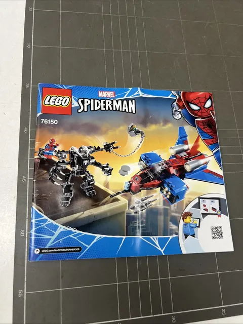 VINTAGE TOY LEGO MANUAL INSTRUCTIONS BOOKLET ART MARVEL SPIDER-MAN 76150