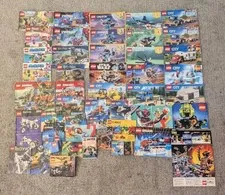 Huge Lot Of 48 Booklet Instruction Manuals( Spiderman,Harry Potter,City, & MORE!