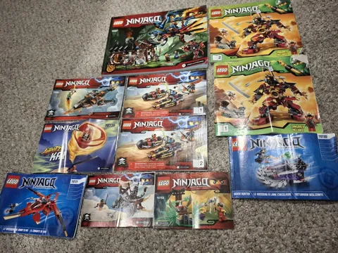 11 Ninjago Lego Manuals Instruction