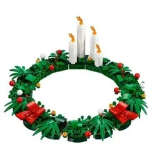 LEGO Seasonal: Christmas Wreath 2-in-1 (40426) Used Pieces Missing