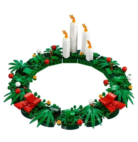 LEGO Seasonal: Christmas Wreath 2-in-1 (40426) Used Pieces Missing