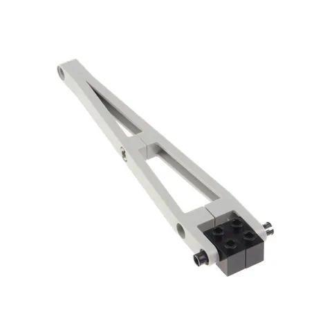 1x LEGO Crane Arm Complete 16x1x1 Gray Brick 1x2 Pins Jib 3700 2636