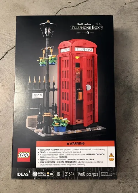 LEGO Ideas: Red London Telephone Box 21347 New Sealed Box