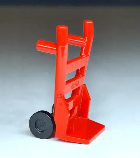 NEW LEGO® Minifigure Hand Truck Cart Dolly Tool Red Untensil