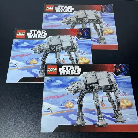 LEGO Star Wars - Motorized Walking AT-AT (10178) Instruction Manuals 1-3 USED.