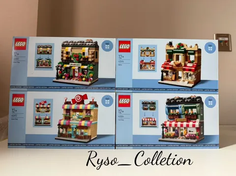 LEGO 40680 40684 40692 40696 – Flower Shop, Fruit Shop, Candy Shop, Bakery !
