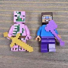 LEGO: Minecraft - Zombie Pigman & Scared Steve Minifigure