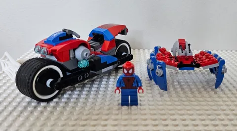 LEGO Spiderman BIKE RESCUE 76113 Motorcycle Only Complete w 30451 Spider Crawler