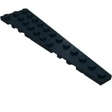 10x LEGO® Part 47398 - Wedge, Plate 12 x 3 Right