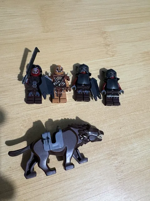 LEGO Lord of the Rings Uruk Hai Orc & Warg Minifigures Lot