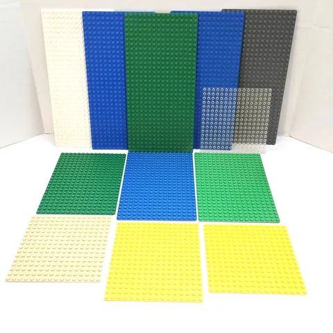 GENUINE LEGO Mixed Flat Thin Baseplate Lot 16x16 16x18 16x22 16x24 16x32 QTY 12