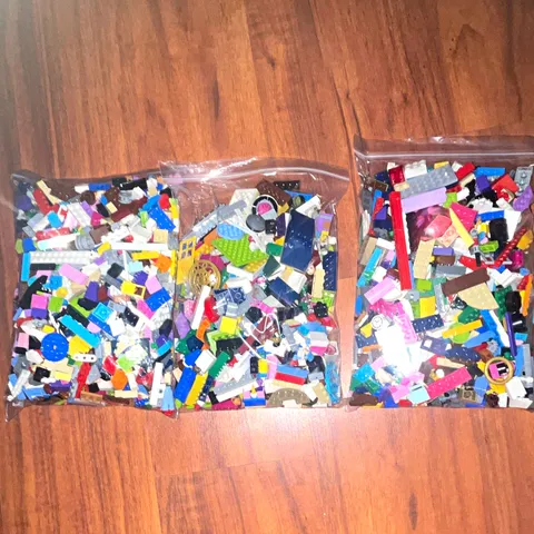 LEGO Bulk Lot Mixed Bricks & Pieces Parts Multicolor Assorted Polybags 3 pounds