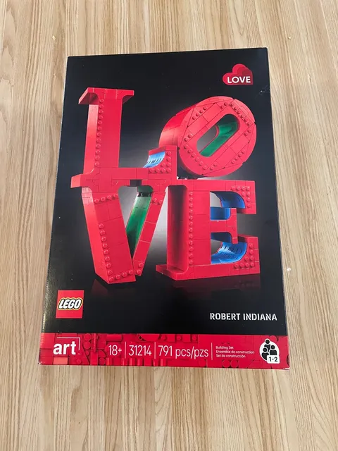 Lego Art 31214 Robert Indiana LOVE Set Unopened 791 Pieces