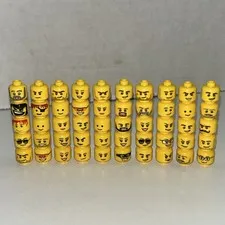 LEGO Minifigure Heads - Bulk Lot of 50