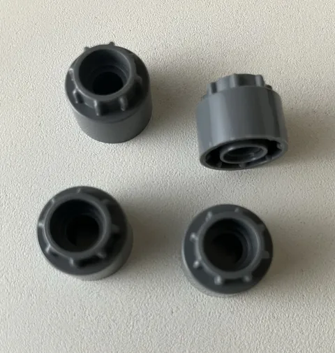 LEGO 4x Technic Driving Ring Extension 8 Teeth Inside & Outside DB GREY #35186