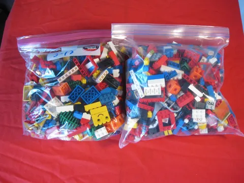 LEGO LOT OF 3 LBS 13 oz MISC PIECES BLOCKS USED