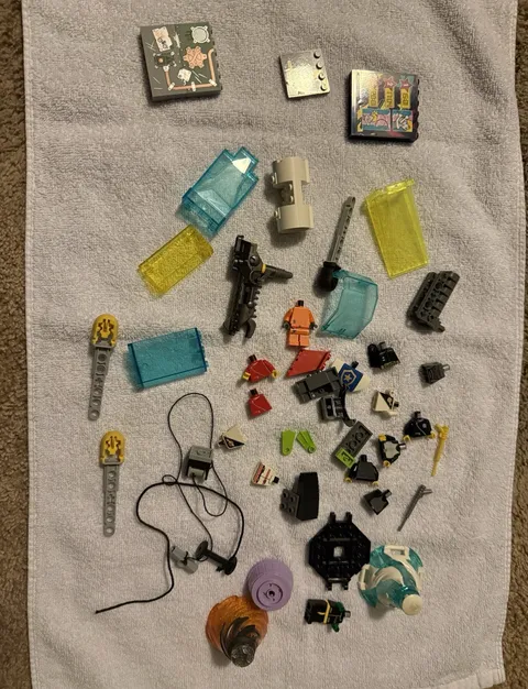 LEGO Mixed Bricks Pieces Parts Bulk Lot - Multicolor Plastic in Bag