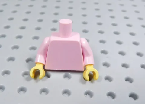 LEGO Pink Plain Torso w/ Yellow Hands Minifig AY