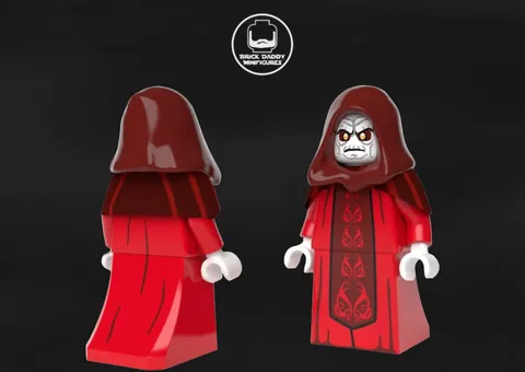 LEGO Custom Star Wars Brick Daddy Palpatine The Senate BDM Minifigures Hallowen