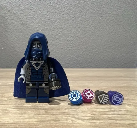 LEGO DC Black Lantern Custom Minifigure w/extra lantern rings