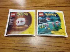 In Hand New 2026 Lego Pokemon 30729-30730 Combo Paperbag Set