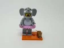 LEGO Series 18 Collectible Minifigure Elephant Girl with Stand - col312