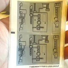 LEGO Sticker Sheet for Set 9495 - Gold Leader's Y-wing Starfighter