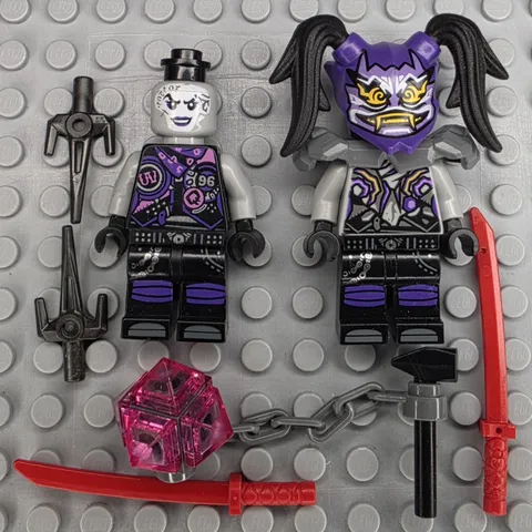 Lego Ninjago Minifigures NJO0397 NJO0400 Ultra Violet Oni Mask of Hatred