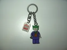 Vintage Rare LEGO Minifigure "The Joker" With Orange Vest & Green Hair Keychain