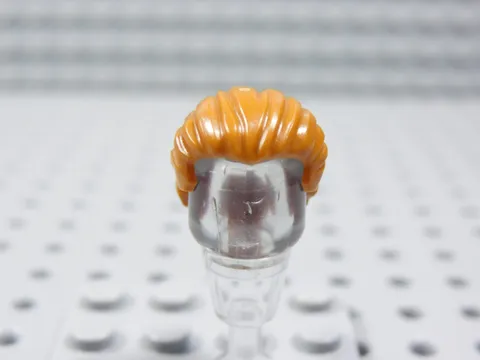 LEGO Dark Orange Hair w/ Swept Ponytail Horse Tail Minifig BQ
