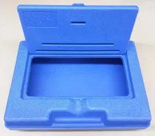 LEGO Vintage Blue Storage Brief Case EUC Hard Plastic Container Clean! USA Made!