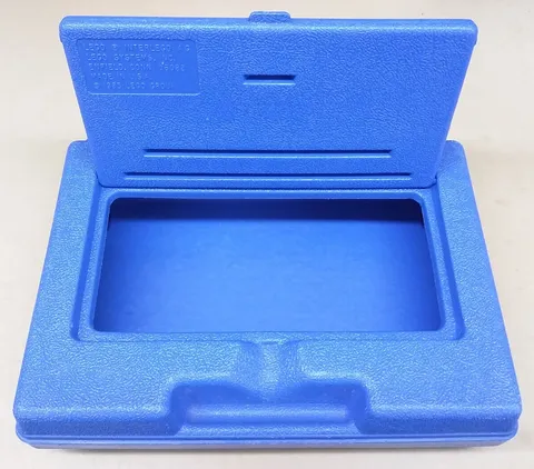 LEGO Vintage Blue Storage Brief Case EUC Hard Plastic Container Clean! USA Made!