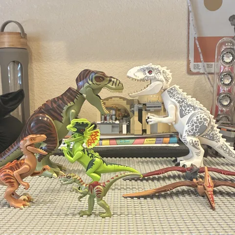 LEGO Jurassic World Dinosaur Minifigure Lot - Assorted Dinosaurs & Pterosaur