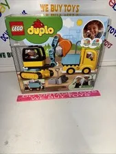 Construction Toys Town Truck Tracked Excavator Vehicle Learning Skill LEGO DUPLO