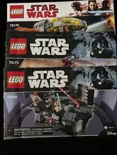 Lot Of 4 Lego Star Wars Instruction Manuals #75169, 2x 75173, 75179