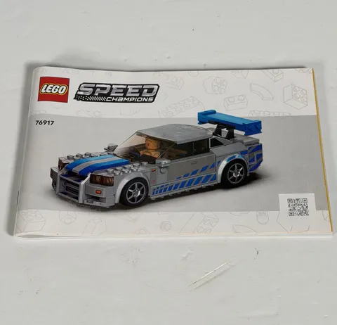 LEGO Speed Champions: 2 Fast 2 Furious Nissan Skyline (76917) Instructions ONLY