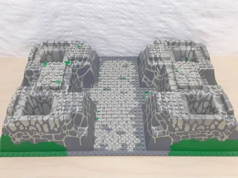 LEGO 8781 Knight Kingdom Castle Ruins Molded Base Plate Part