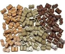 60x Lego 1 x 2 Building Blocks, 20 each color